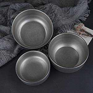 Assiette de service décorative rétro en métal Plateau <span class=keywords><strong>gris</strong></span> en <span class=keywords><strong>acier</strong></span> inoxydable pour restaurant hôtel cadeau logo personnalisé - Product Image 4