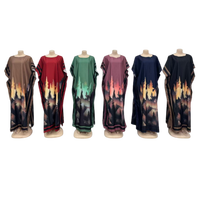 Nouvelle Robe Musulmane Ample et Décontractée Imprimée pour Femme Grande Taille – Collection Été en Gros