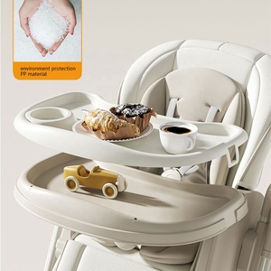 Chaise haute électrique pour bébé au design moderne, <span class=keywords><strong>balancelle</strong></span> portable en plastique pour la maison, idéale pour les repas et le sommeil des enfants - Product Image 3