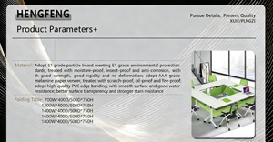 Meubles de bureau en bambou écologiques modernes, <span class=keywords><strong>table</strong></span> de conférence pliable <span class=keywords><strong>et</strong></span> extensible pour les étudiants, salle de <span class=keywords><strong>réunion</strong></span> scolaire, bureaux - Product Image 4