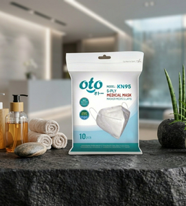Masque médical Oto Mask 5 plis KN95 offrant une protection respiratoire supérieure pour un confort quotidien et un soutien de filtration fiable - Product Image 1
