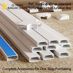 รางเคเบิลพีวีซีกันน้ำสีขาวคุณภาพสูง ปรับแต่งได้ รางสายไฟและท่อร้อยสายพลาสติก รางเคเบิลพีวีซี - Product Image 3
