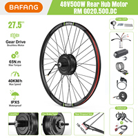Kit Moteur Moyeu Arrière Bafang G020 48V 500W 26" 27.5" 28" 29" 700C pour Vélo Électrique, Kit de Conversion Ebike avec Accélérateur à Pouce et Écran LCD, Stock UE Royaume-Uni