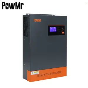 Powmr 5.5KW Omvormer 48V Naar 220V/230V Kan Parallel 9 Omvormers Zuivere Sinus Hybrid omvormer Met 80A Mppt Controller