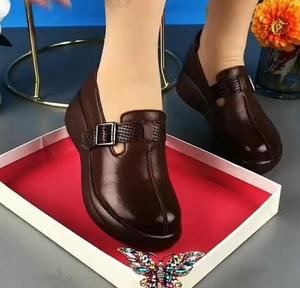 Chaussures plates en cuir souple pour femmes, tendance mode de plein air, mocassins décontractés de haute qualité - Product Image 6