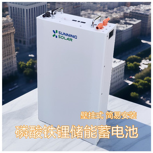 Wall <b>Mounted</b> Solar Pv Energy Storage 51.2V 100 200Ah Lifepo4 <b>Battery</b> Hybrid Grid System All In One - Product Image 3