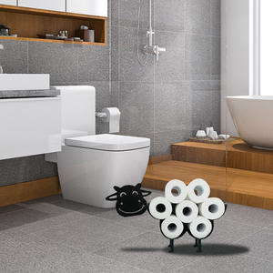 Porte-<span class=keywords><strong>papier</strong></span> <span class=keywords><strong>toilette</strong></span> mignon en forme de vache, en métal, sur pied ou mural, rangement pour <span class=keywords><strong>papier</strong></span> <span class=keywords><strong>toilette</strong></span>, porte-rouleau de <span class=keywords><strong>papier</strong></span> <span class=keywords><strong>toilette</strong></span> noir - Product Image 4