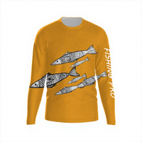 Dropshipping Fishing Compression Shirts for Men UV Sun Protection UPF 50 + Long Sleeve Tee T-Shirts Light Weight Fishing Shirt