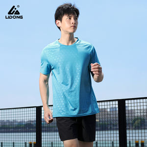 High-Performance Stretchable Mens Seamless T-Shirt For <b>Running</b> With Soft Feel Cotton Blend - Product Image 6