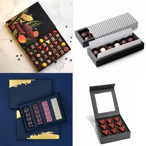 Customized Luxury Paper Empty Strawberry Gift Box Sweet Bonbon Chocolate Packaging Box