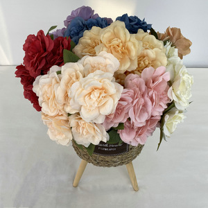 ดอกกุหลาบหิมะไหมประดิษฐ์ขนาดใหญ่ 7 หัว ตัวอักษรมงคล งานแฮนด์เมด สำหรับตกแต่งงานแต่งงาน ภายใน/ภายนอกอาคาร ของตกแต่งงานนิทรรศการ สไตล์ยุโรป - Product Image 2