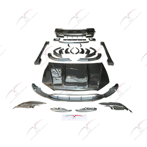 Kit carrosserie de mise à niveau de style haut de gamme pour Benz GLE350 450 <span class=keywords><strong>63</strong></span> C167, capot en fibre de carbone, diffuseur arrière, jupe latérale, arche de roue, spoiler/lèvre avant - Product Image 2