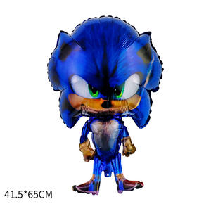 Hedgehog Stereo Sonic <span class=keywords><strong>Globo</strong></span> de película de aluminio Sonic Kid's Primer cumpleaños Arreglo <span class=keywords><strong>Globo</strong></span> de papel de aluminio - Product Image 5