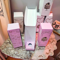 Boîtes à gâteaux fantaisie en promotion, emballages personnalisés, boîte à gâteau en forme de cône avec fenêtre transparente