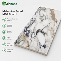 Panneau MDF stratifié en mélamine marbrée blanche moderne décoratif - Écologique, résistant à l'humidité, ignifuge, haute brillance, qualité supérieure
