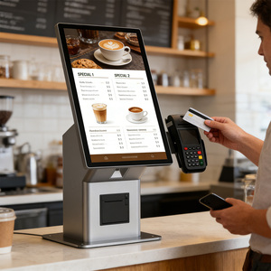 Kiosque de paiement interactif en libre-service de 21,5 pouces, kiosque à écran tactile automatique, machine de commande automatique pour <span class=keywords><strong>restaurant</strong></span> - Product Image 4
