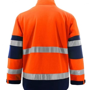 Chaleco de Seguridad Reflectante con Capucha para Invierno, Personalizable con Logotipo, Directo de Fábrica, Grueso y Afelpado, con Franjas Reflectantes - Product Image 3