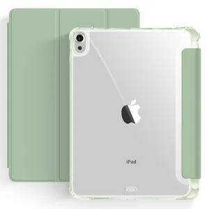 Capa protetora para ipad 7/2021/8/9 de polegadas, estojo com suporte para lápis, 10.2