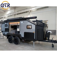 Caravane hybride de luxe pour camping, mini-camping-car 4x4, remorque tout-terrain pour voyages en plein air en Australie