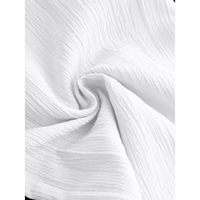 FOXA Lot de 2 pantalons palazzo pour fille en lin/coton, unis, sans coutures, taille élastique, coupe large, respirants, design simple