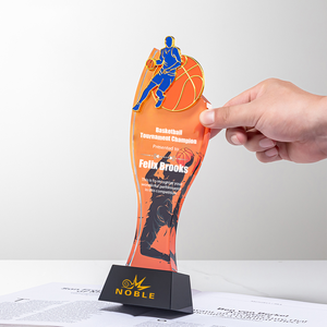Personalizzato creativo basket calcio biliardo Badminton bicicletta trofeo di cristallo per giochi sportivi e <span class=keywords><strong>campionato</strong></span> - Product Image 4