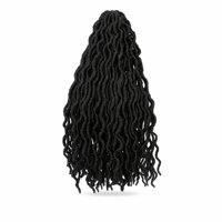 Perruques en fibres synthétiques haute température style gypsy, extensions de dreadlocks africaines au crochet, cheveux locs à double trame longue