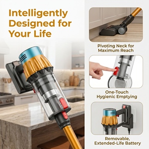 Cordless Stick <b>Vacuum</b> Cleaner 37KPa Powerful Suction Rechargeable Handheld <b>Vacuum</b> Cleaner for Home Floor Cleaning - Product Image 6