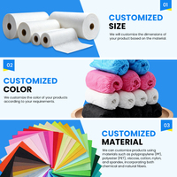 Rouleau de feutre non tissé aiguilleté épais et coloré, en polyester écologique, pour artisanat DIY et emballage
