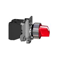 XB4BK134B5 third-gear changeover switch lighting, SPDT, 22 mm opening, IP69, IP67, knob control, Harmony XB4 series