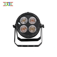 XJ 4*50W Quatre projecteurs LED minces IP65 étanches pour extérieur, 2 blancs, 2 blanc chaud, 200W COB pour concerts, voyages littéraires