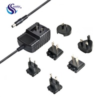 Adaptateur DC interchangeable 3W~72W 3V~36V 1A~8A, adaptateur d'alimentation interchangeable 5V 9V 12V 24V avec prise détachable US EU UK AU