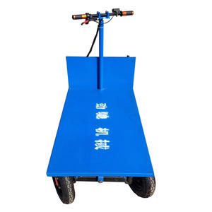 Troli elektrik kokoh 1000kg, keranjang Transfer datar listrik pabrik truk tangan troli - Product Image 5