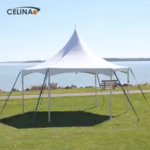 Celina mostrador comércio de eventos tenda ao ar livre pináculo da festa hexagonal barracas de casamento e decoração