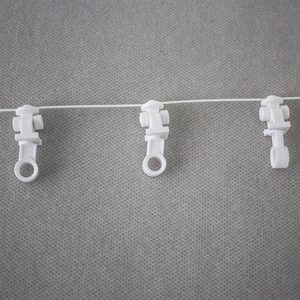 Cordón de Polea para Cortinas de PC ABS en Oferta, Cordón de Polea Trenzado de 6.4 mm, Resistente al Desgaste, Blanco/Negro, para Cortinas y Draperías - Product Image 1