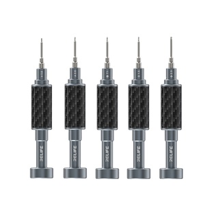 Jeu de tournevis magnétiques en acier RELIFE RL-729A S2 avec poignée en fibre de carbone et embouts antidérapants pour la <span class=keywords><strong>réparation</strong></span> de téléphones iPhone, Huawei, <span class=keywords><strong>Samsung</strong></span> - Product Image 1