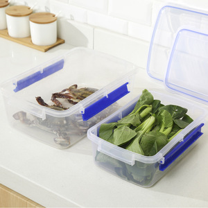 Contenedor de Almacenamiento de Alimentos Rectangular con Tapa de Clip, Apilable, para Preservar la Frescura, Uso en la Cocina, Gran Capacidad, Plástico de Grado Alimenticio - Product Image 5