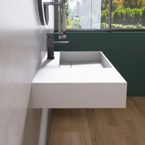 Lavabo de Lujo para Baño, Lavamanos de Pared Personalizado, Lavabo Moderno Blanco, Proveedor Comercial - Product Image 3