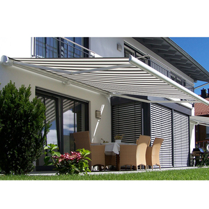 Auvent rétractable horizontal pliable résistant à l'eau en aluminium pour la vente, auvent électrique 8200A à cassette complète - Product Image 6