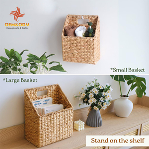 H & T 2025 OEM cesto portaoggetti in vimini pane fiore Picnic fatto a mano tessuto personalizzato paglia vimini Rattan cesto portaoggetti - Product Image 4