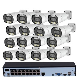 Kit NVR PoE 16 canaux 8MP Hongjin HJSCCD, système de surveillance numérique H.265, vision nocturne, prise en charge de la carte Micro SD - Product Image 4