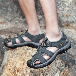 Sandales de Sport IRONDONKEY Grande Taille pour Hommes, Sandales en Cuir Fermées à Bout Respirant pour la Randonnée et l'Extérieur - Product Image 3