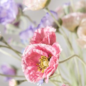 Tiges de coquelicot artificielles en soie de qualité supérieure, sans feuilles, fleurs au toucher réel, décoration de mariage, Pâques, Noël, Saint-Valentin, événements de luxe - Product Image 6