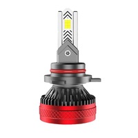 Phares LED de voiture haute puissance 65W à double tube de cuivre H7/H1 8000 Lumens 6000K, ampoules universelles OLIVER à faisceau Hi-Lo