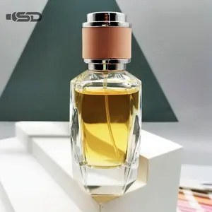 Üretici yeni tasarım parfüm şişesi 50ml bir parfüm şişesi dikdörtgen beyaz cam parfüm şişeleri satın
