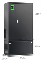 VFD 400/450KW Konverter Frekuensi Variabel AC Drive 380V 50 hingga 60 Hz Tiga Fasa Inverter Multifungsi Berkinerja Tinggi