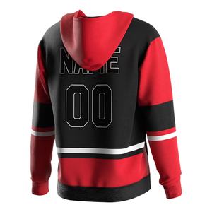 Maillots de hockey personnalisés sublimés pour hommes, uniformes vierges pour équipes d'entraînement, impression OEM, sweats à capuche pour adultes - Product Image 4
