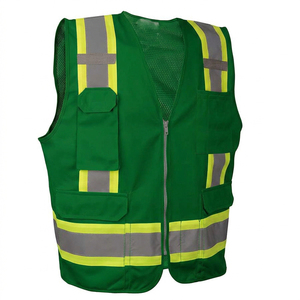 Chaleco de seguridad para obras viales, fabricante profesional, chaleco reflectante de seguridad de alta calidad con tela de malla para trabajos de construcción - Product Image 3