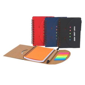 Custom Kraft Paper Sticky Note Booklet - Branded <b>Notepads</b> for Corporate Gifts & Promotions - Product Image 1