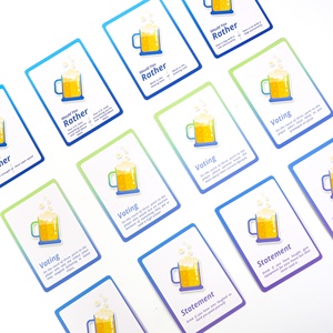Jeu de cartes à boire amusant avec boîte et insert en éponge, services d'impression personnalisés, fête pour adultes contre défi ou <span class=keywords><strong>vérité</strong></span> - Product Image 3