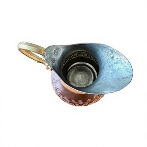 Pichet en cuivre martelé artisanal, écologique et classique, avec couvercle, capacité de 1,7 L, pour les boissons - Product Image 5